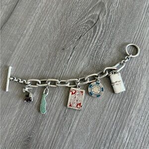 Kenneth Cole New York Silver Charm Bracelet